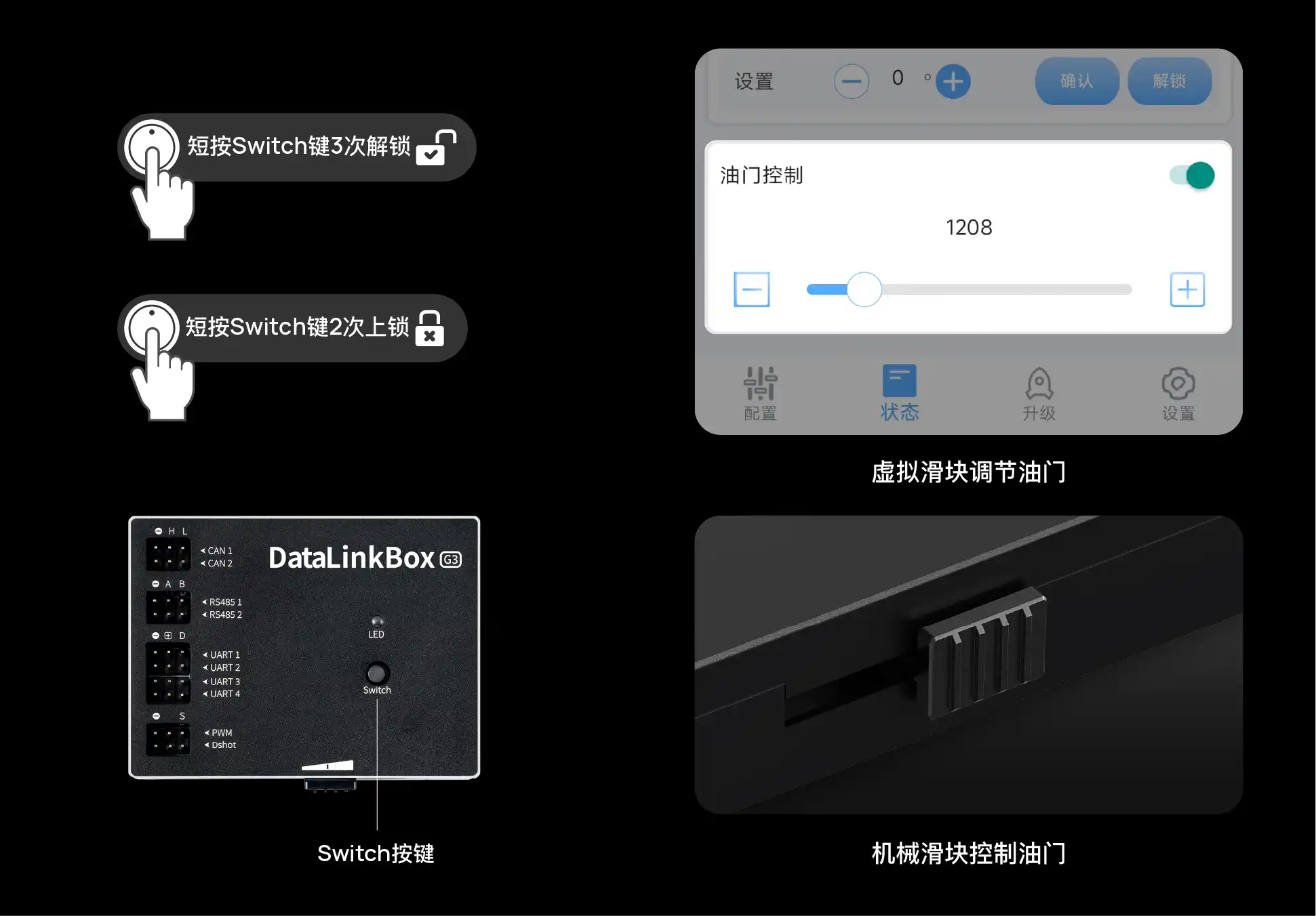 Drone ESC Throttle Tuning via DataLinkBox G3