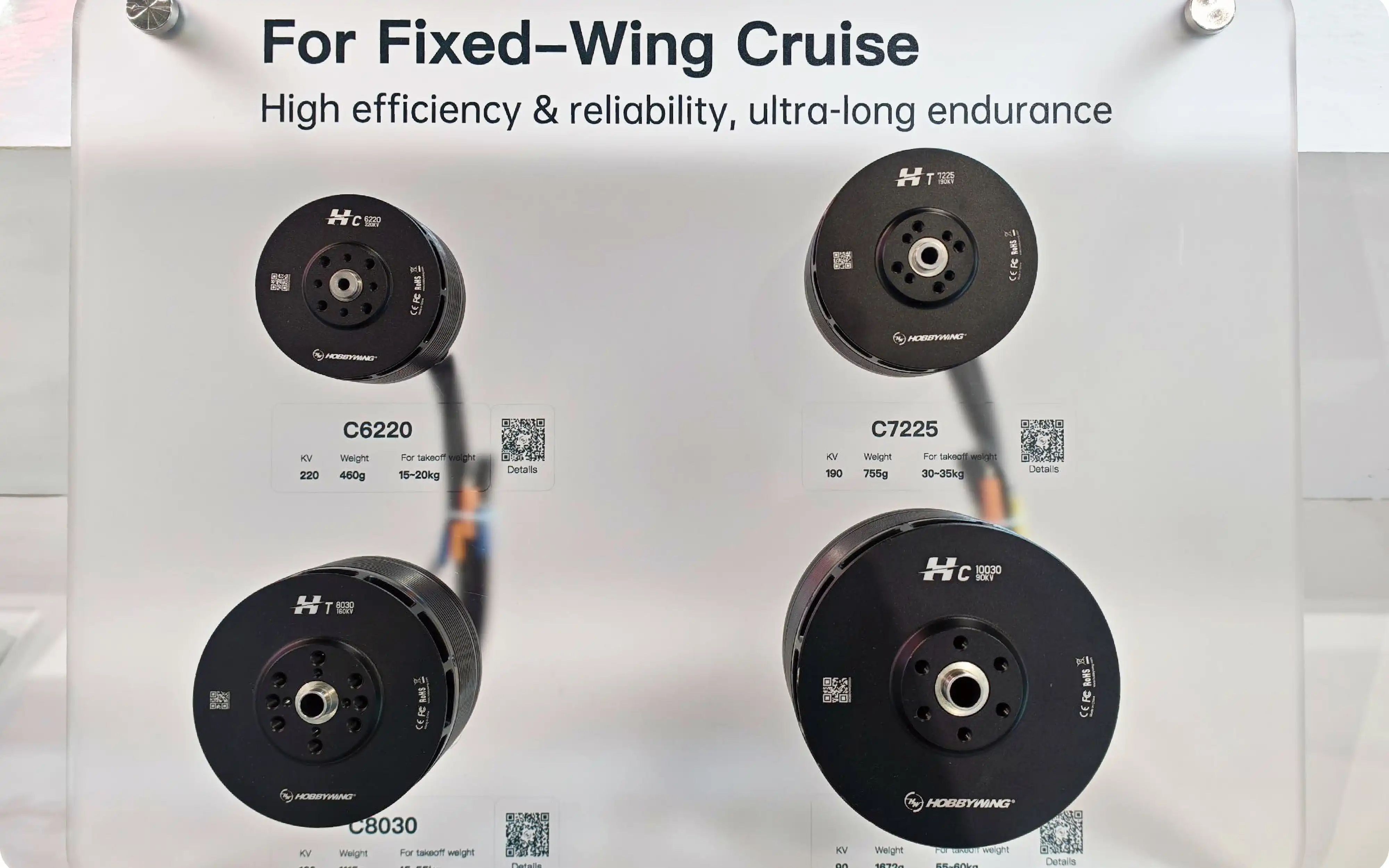 fixed wing motor