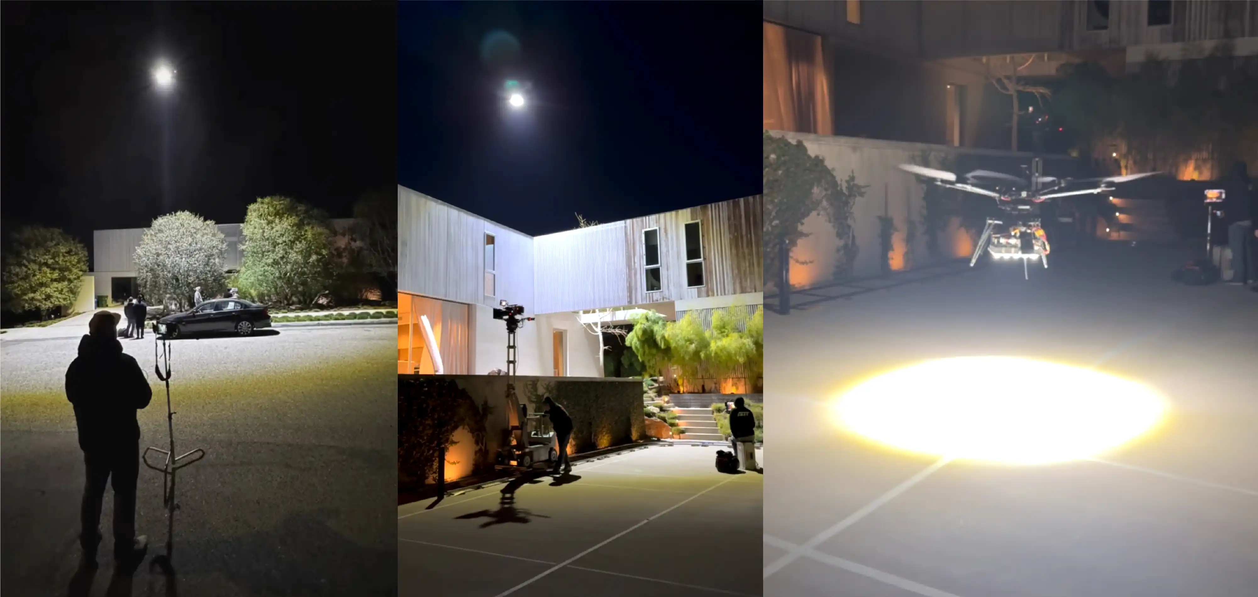 H8M Used for On-set Lighting Drone