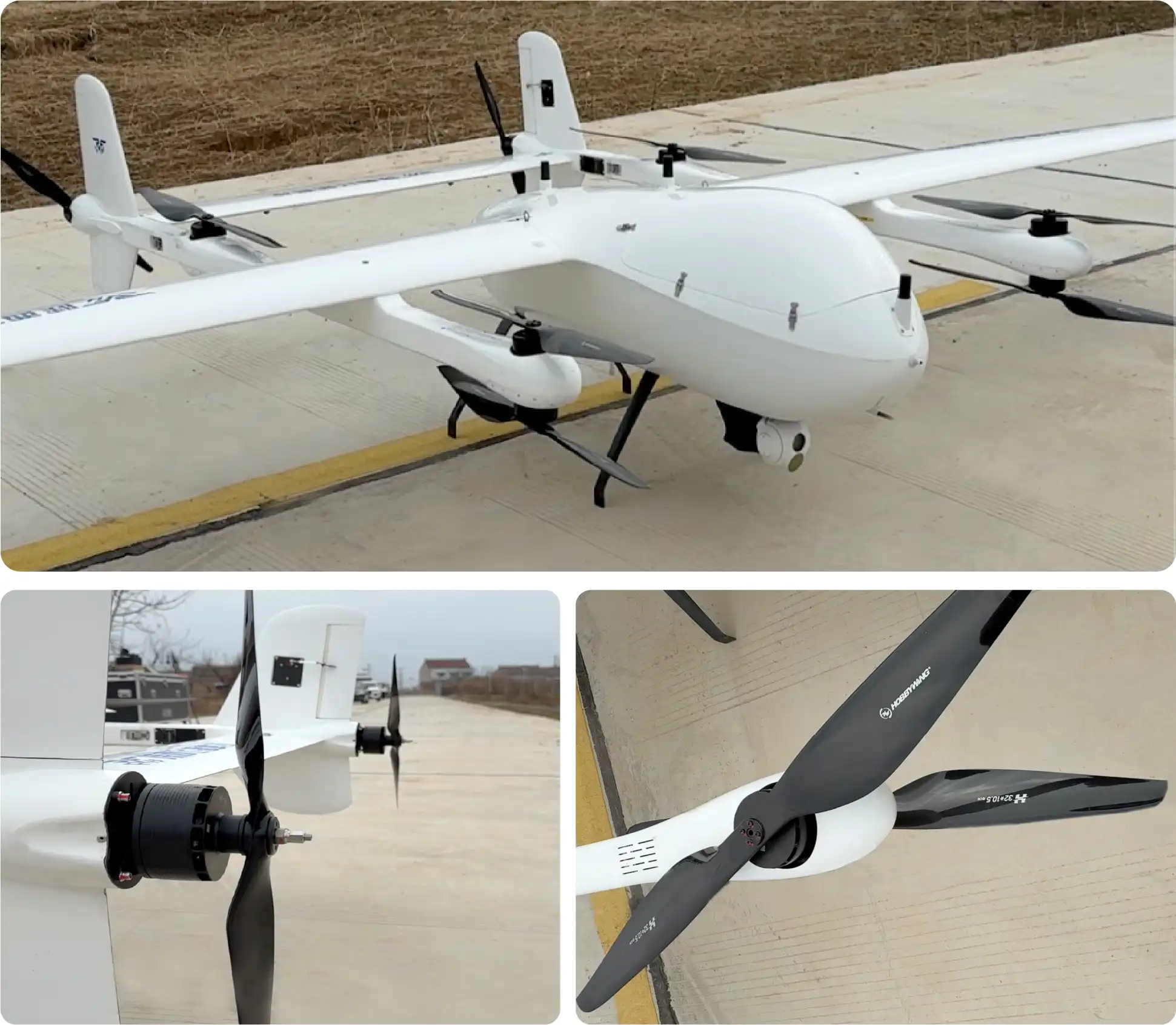  Coaxial Propulsion system with 3&deg; Tilt Angle