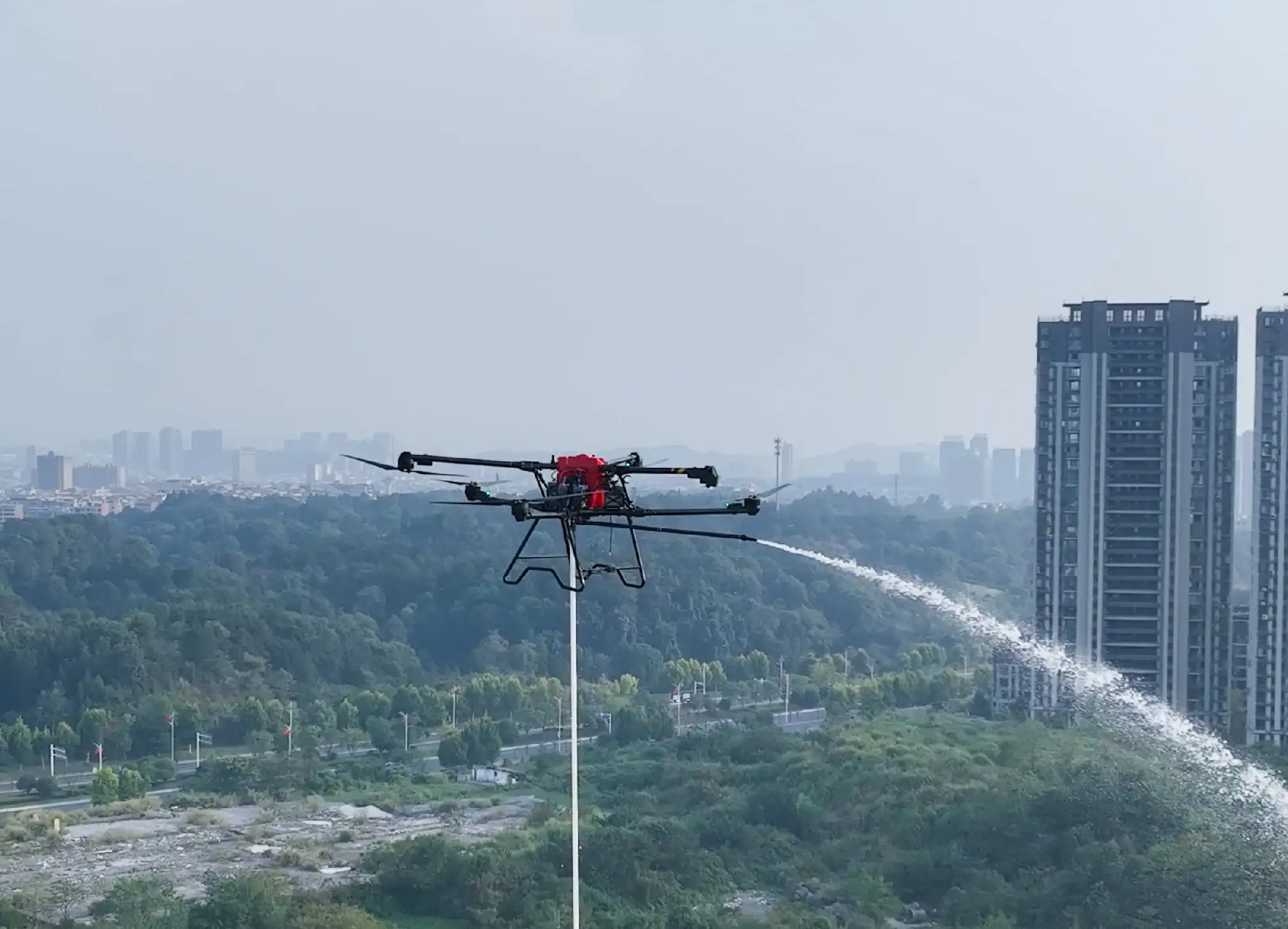 应急配送、消防、破窗｜X15一体动力助力无人机应急响应