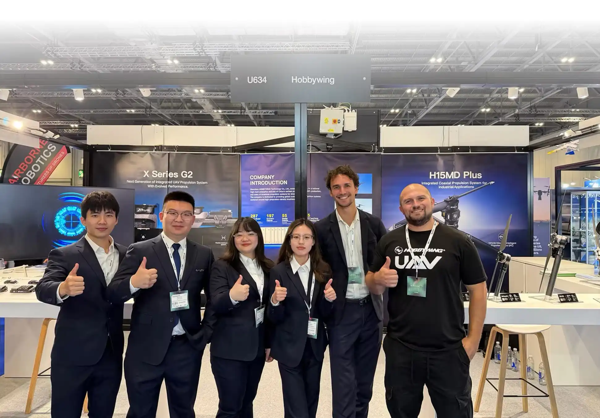 展会现场直击｜好盈多元无人机动力方案亮相英国DroneX