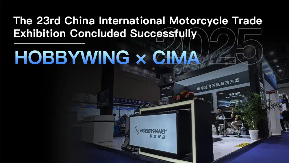 HOBBYWING Debuts Electric Motorcycle Motors & ESCs at CIMA