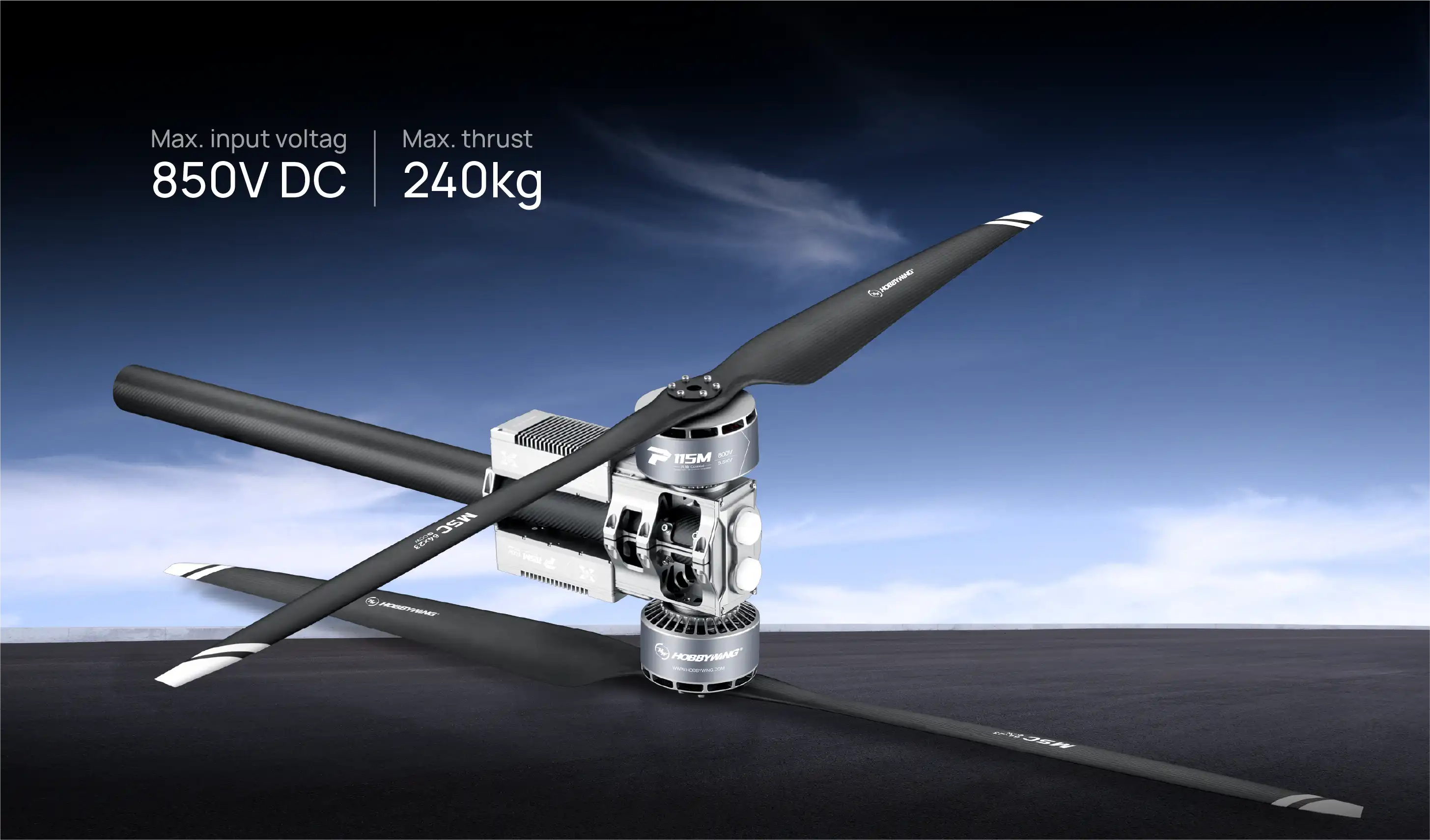Hobbywing P115M Coaxial Integrated Propulsion System