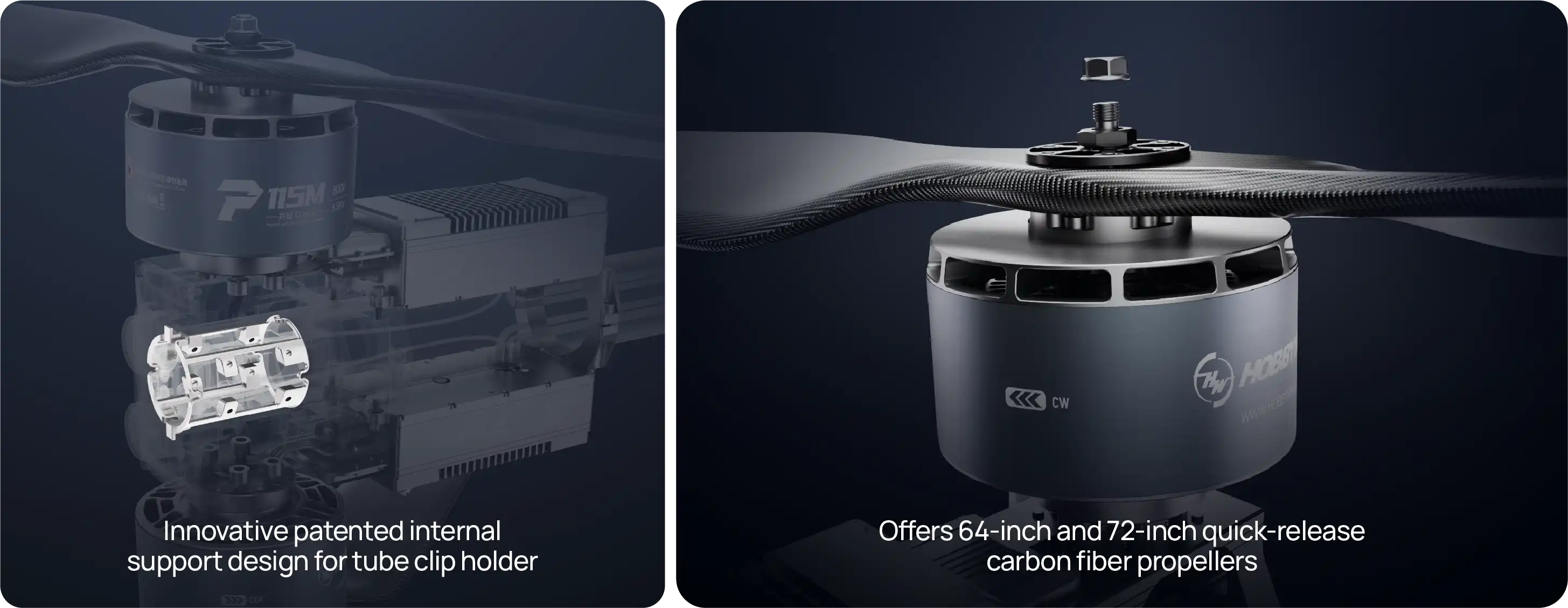 HOBBYWING P115M Propulsion System for Drone Delivery