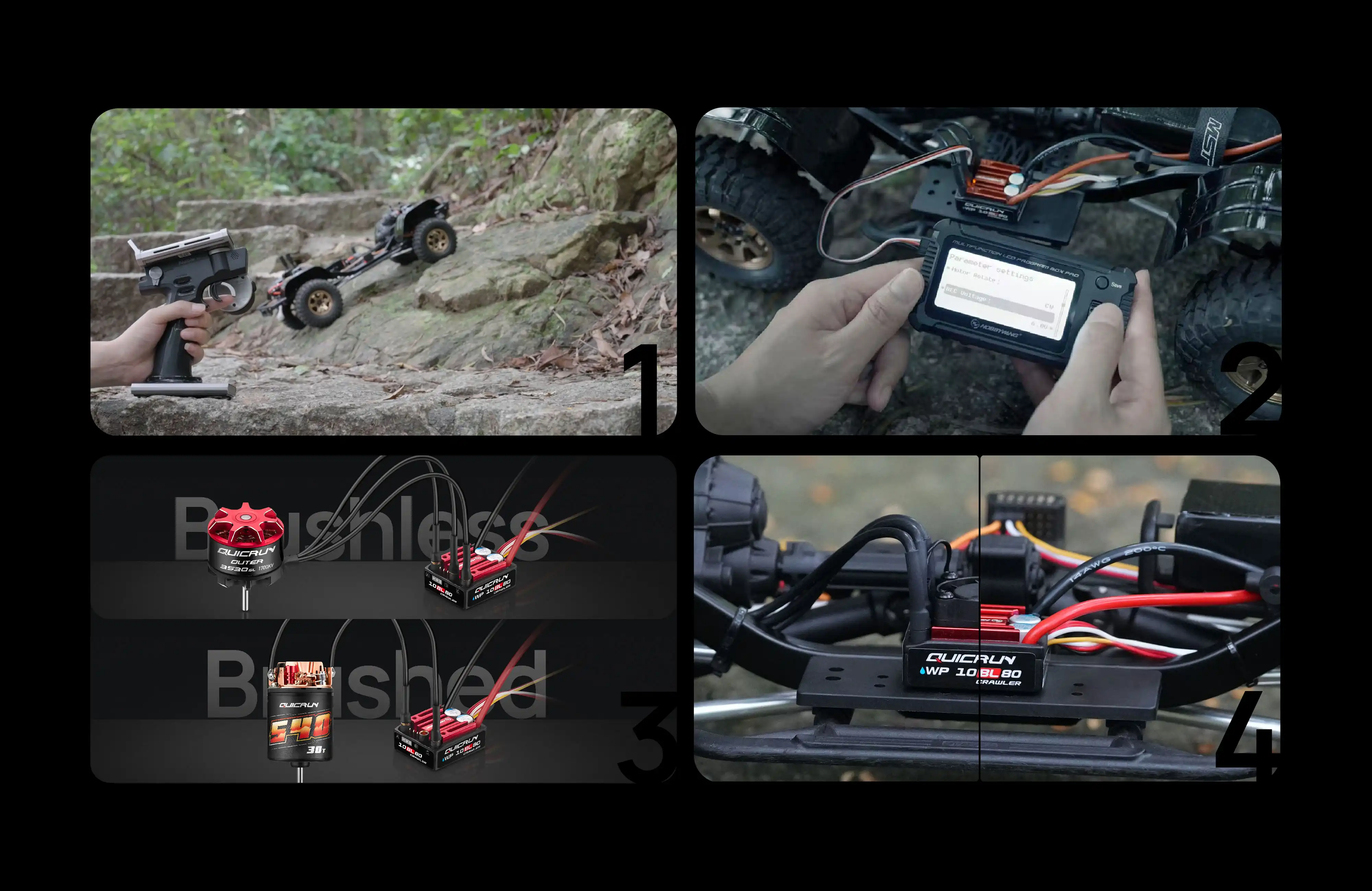 rc crawler motor and ESC