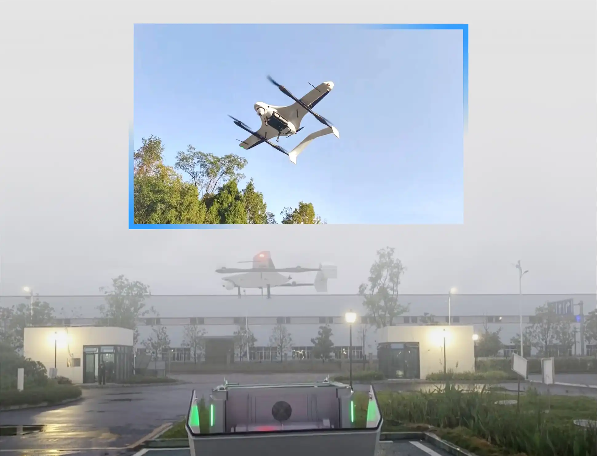 VTOL drone-in-a-box