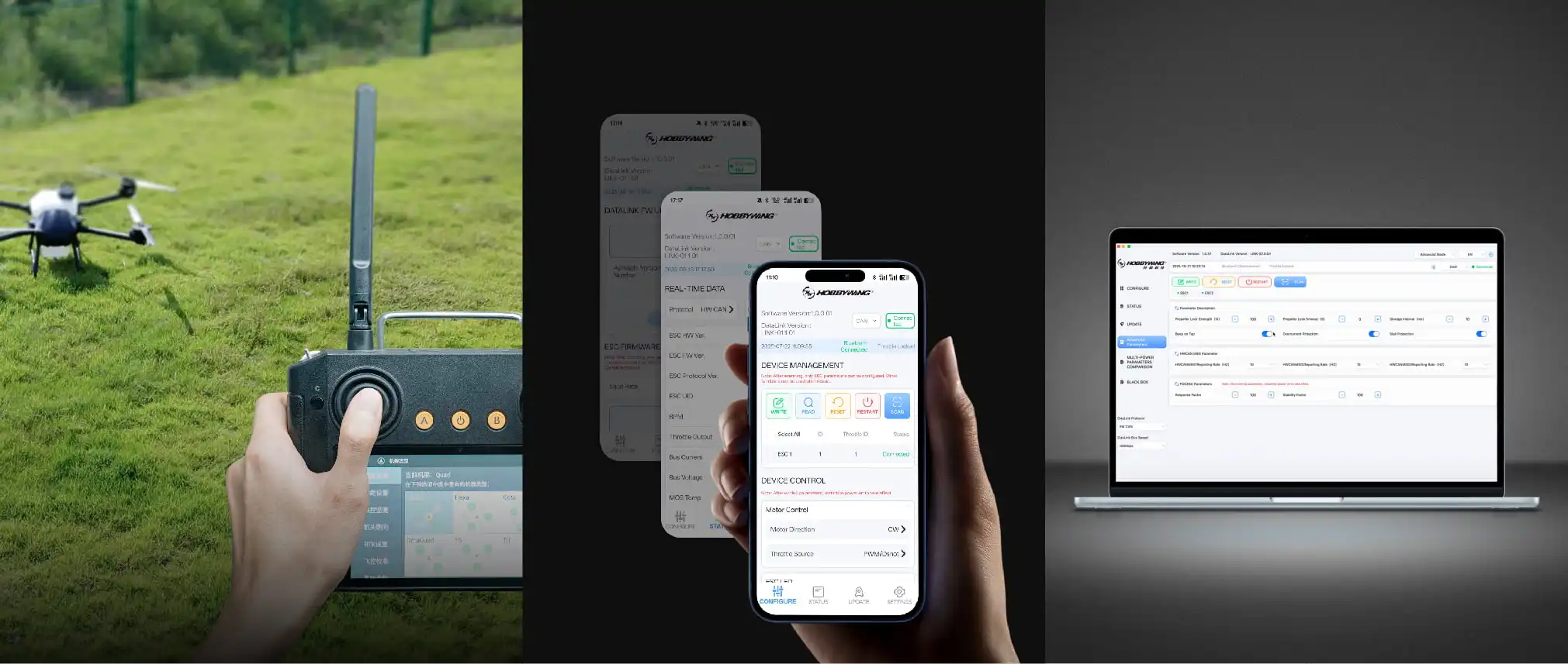 HOBBYWING X9 G2L propulsion system for Multirotor Drone
