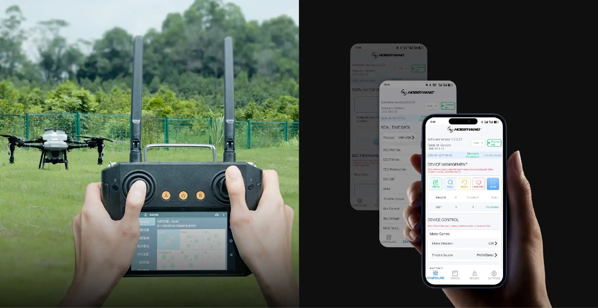 HOBBYWING X9 Plus G2L UAV ESC Parameter Tuning