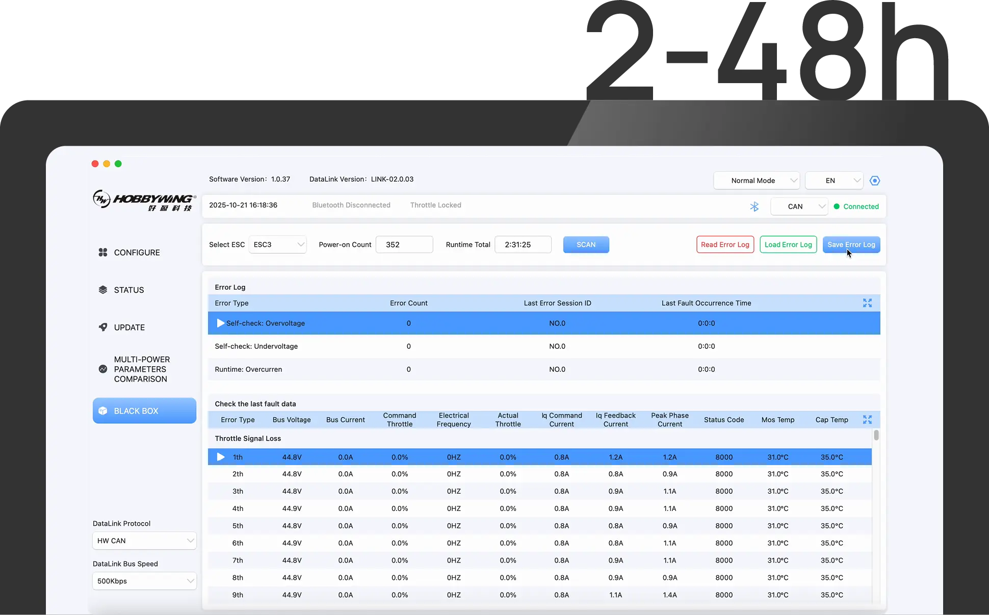 Black Box Data Recording