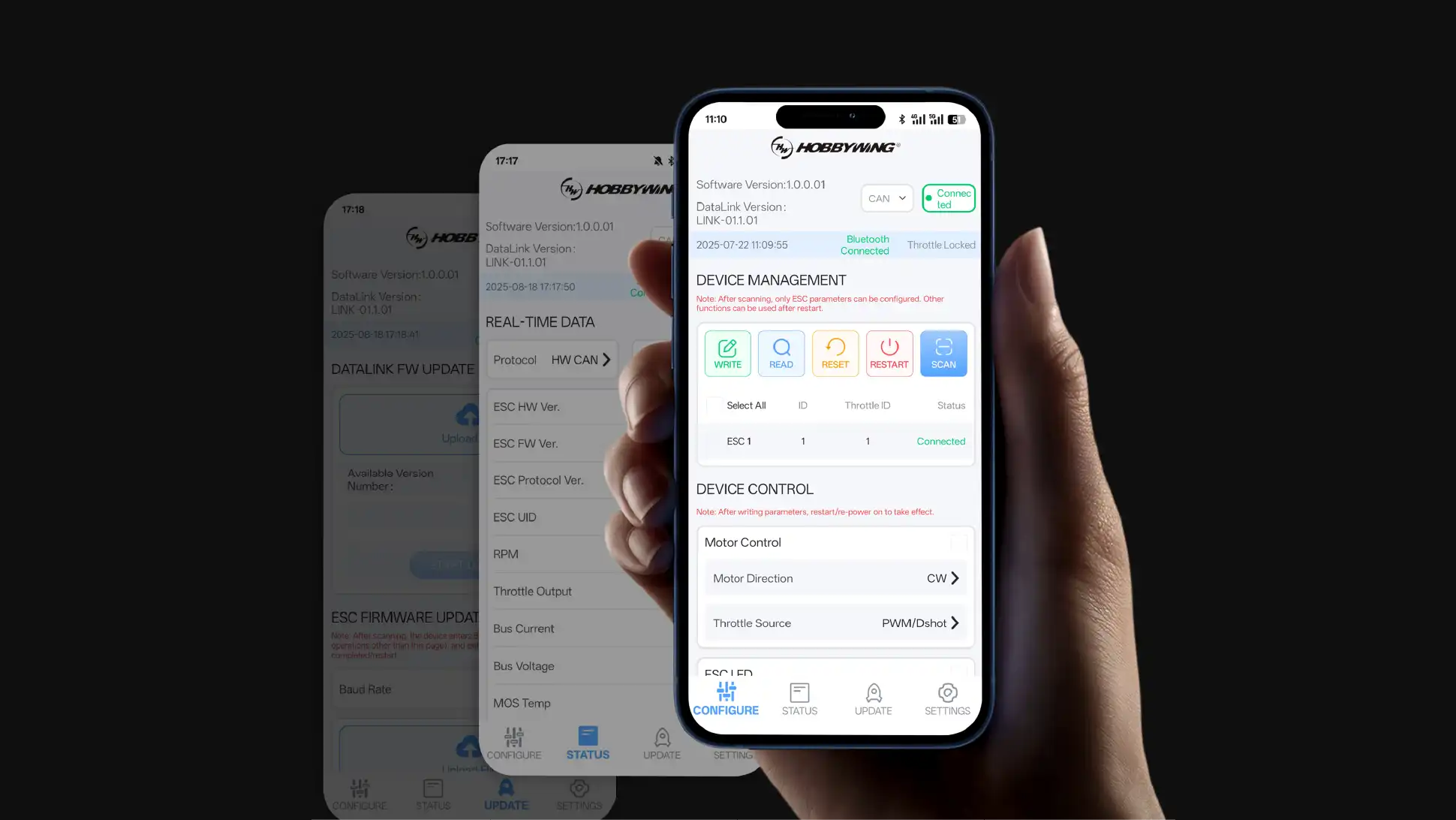 Multiple Parameter Adjustment Modes