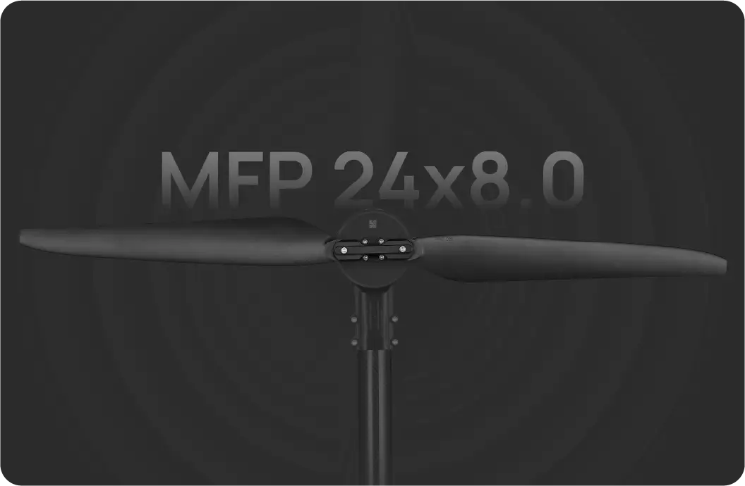 UAV motor with Folding Carbon Plastic Propeller