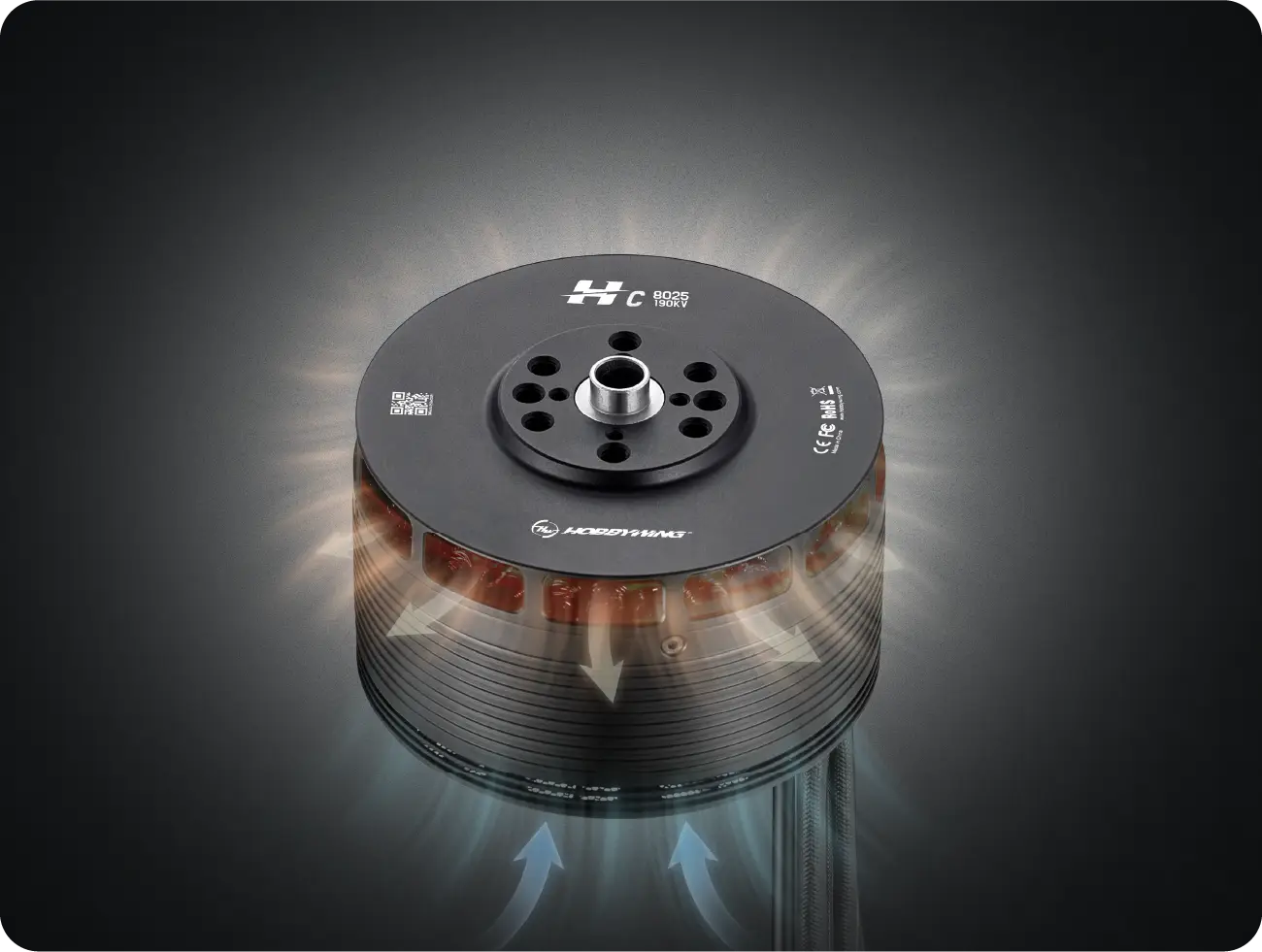 Efficient Cooling UAV Motor