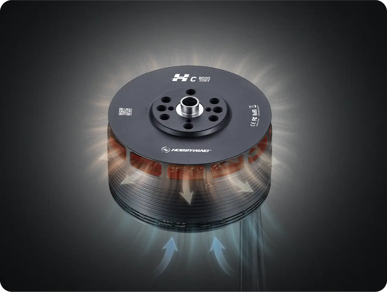 Efficient Cooling UAV Motor